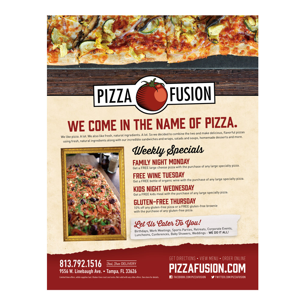 Pizza Fusion Print Ad