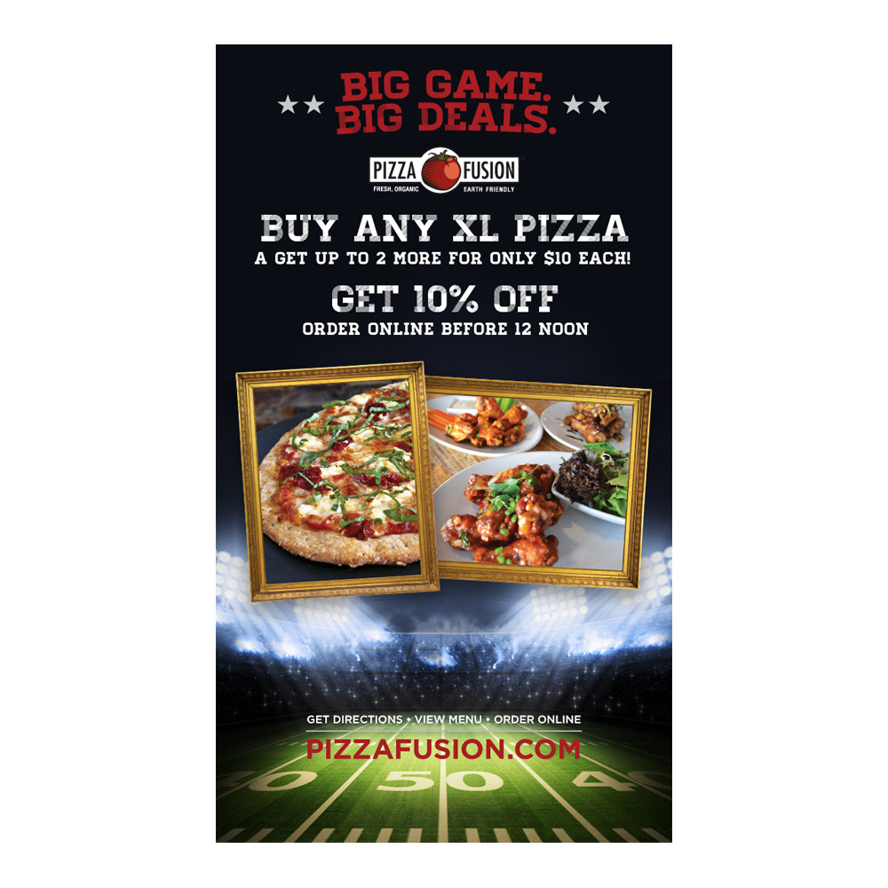 Pizza Fusion Big Game Eblast