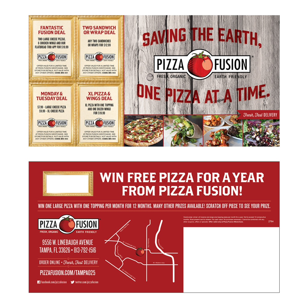 Pizza Fusion Coupon Mailer