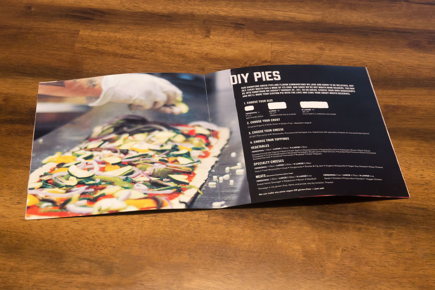 Pizza Fusion Menu