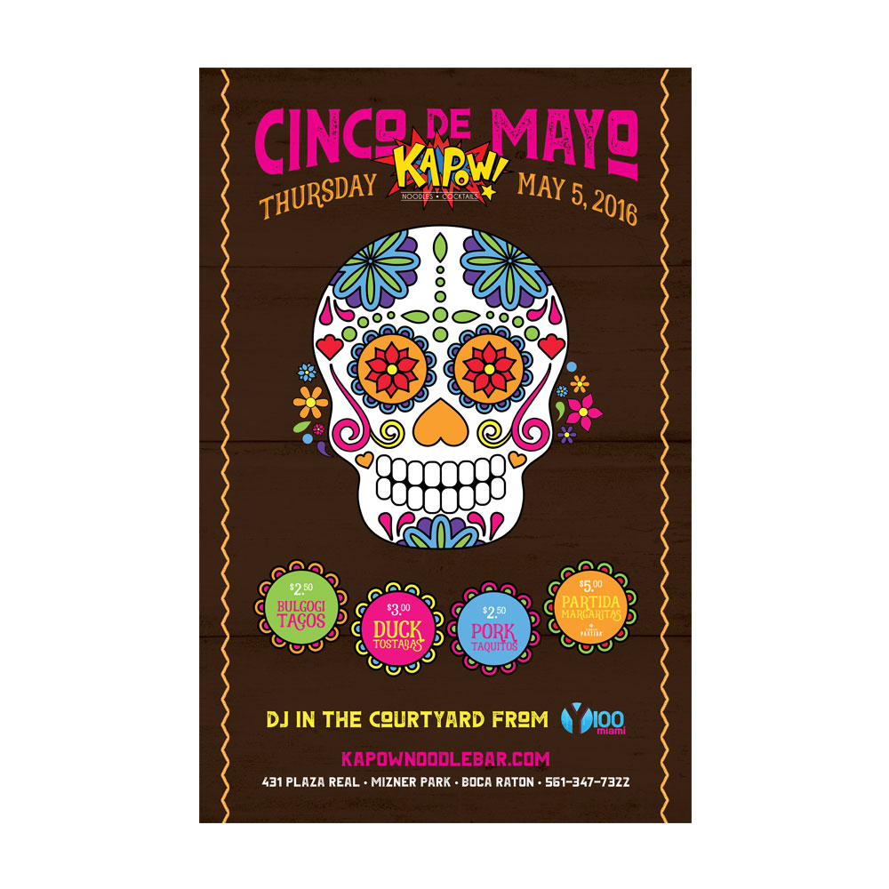 Kapow! Cinco De Mayo Poster