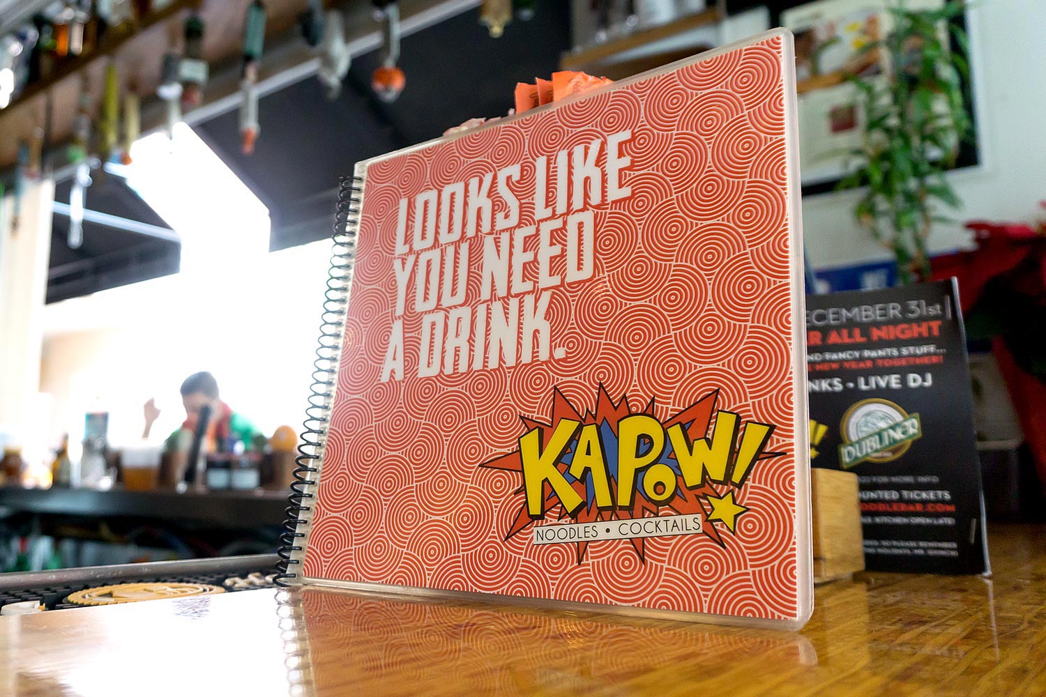 Kapow! Drink Menu