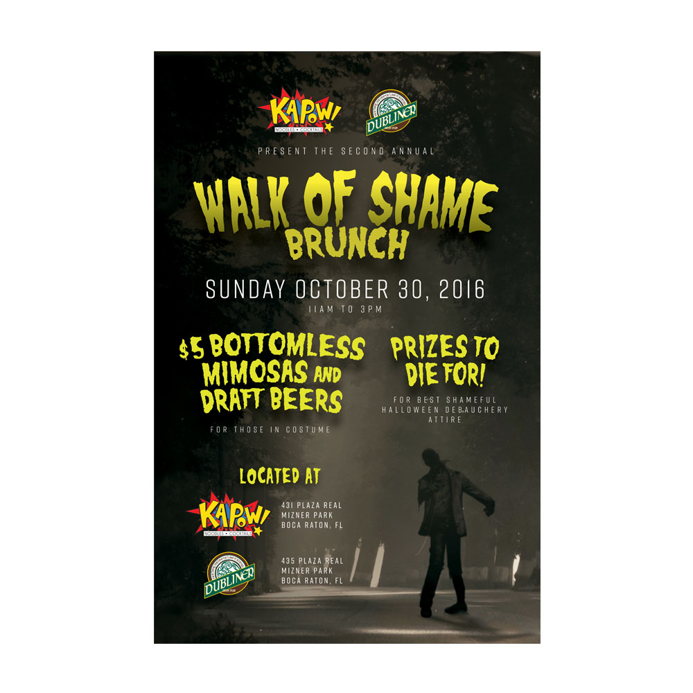 Kapow! Walk Of Shame Poster