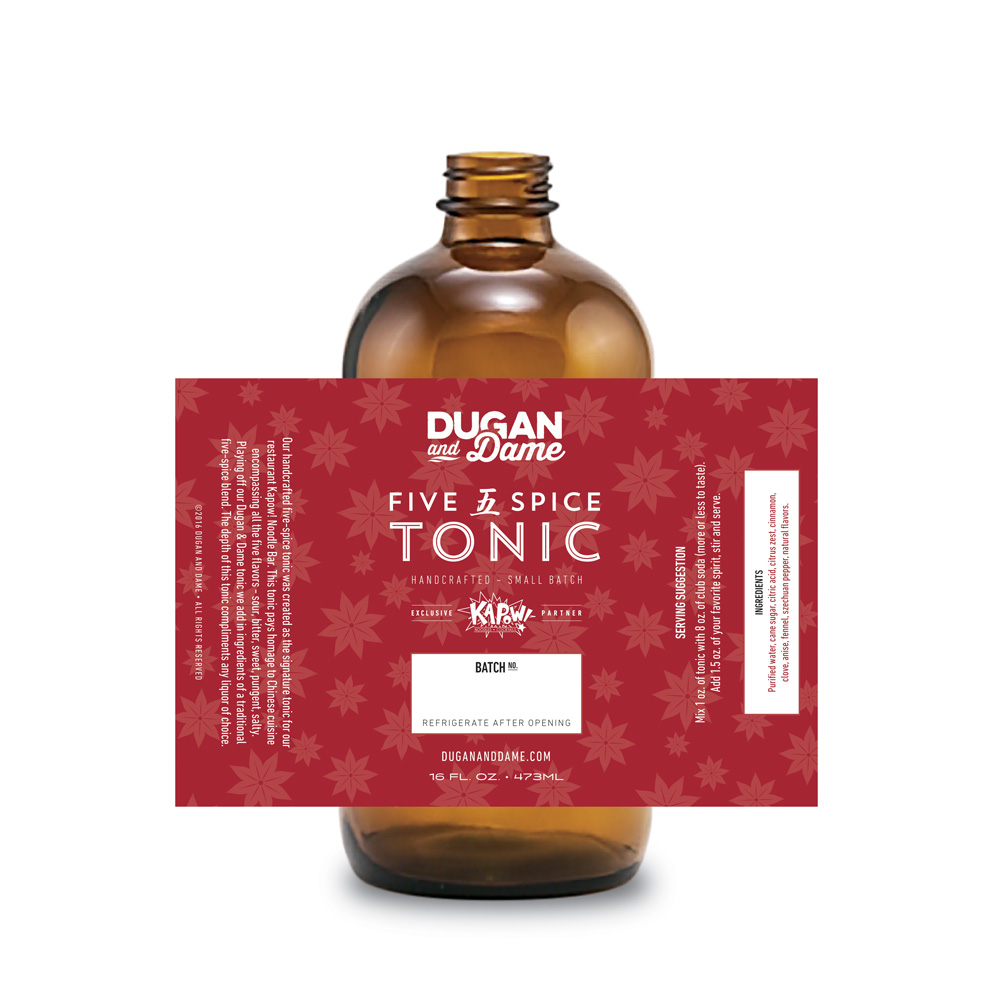 Dugan and Dame Tonic Bottle