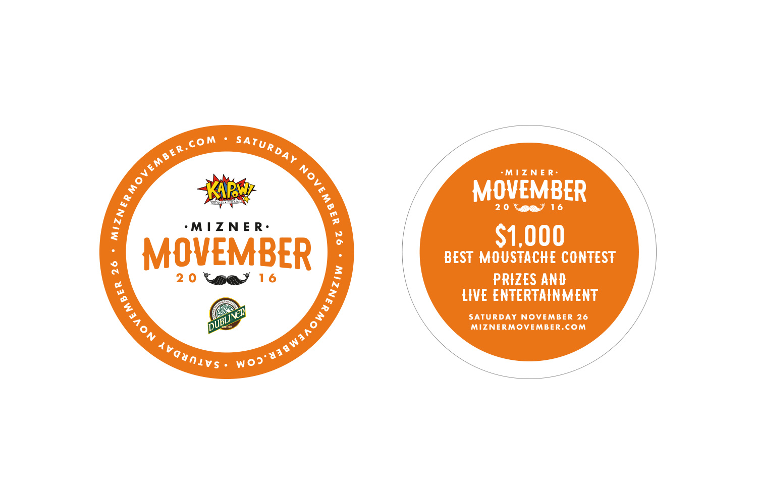 Mizner Movember Coasters